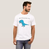 T-shirt Texturisé bleu-clair de Grumpasaurus Rex (Devant entier)
