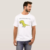 T-shirt Texturisé jaune de Grumpasaurus Rex (Devant entier)