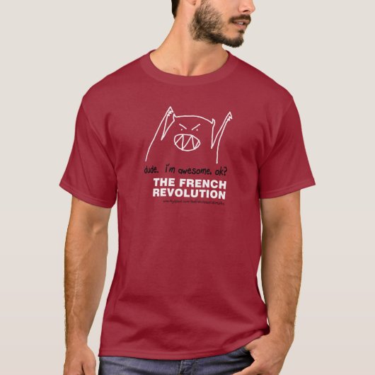 T-shirt TFR "impressionnants, correct ?" Chemise (foncée) (Devant)