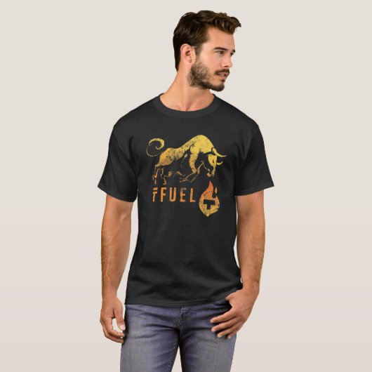 T-shirt TFUEL réchauffe le BULLRUN ! Crypto Carburant Thet (Devant entier)