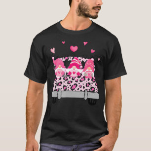 T-shirt Tg Leopard Camion Gnome Valentines Costume de jour