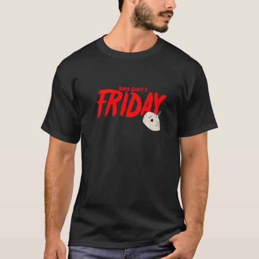 T-shirt Tgif Thank God It's Friday (Devant)