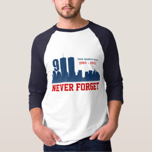 T-shirt Th des 9/11 septembre 11 - n'oubliez jamais -