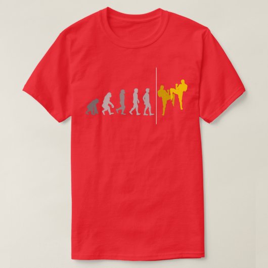 T-shirt Thai Boxing Evolution Kick Boxing Muay Thai (Design devant)