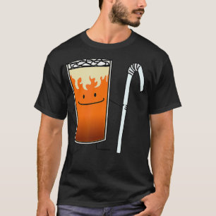 T-shirt Thai Iced Tea Bendy Straw Happy Drink Thaïlande TS