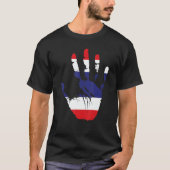 T-shirt Thailand Flag Hand (Devant)