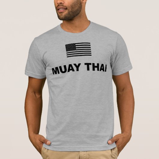 T-shirt thaïlandais de Muay Etats-Unis (Devant)
