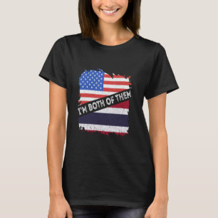T-shirt Thaïlande Drapeau USA Amérique Je suis tous les de