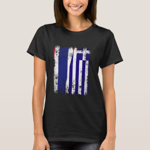 T-shirt Thaïlande Grèce demi-drapeau Thai grec Hellas H