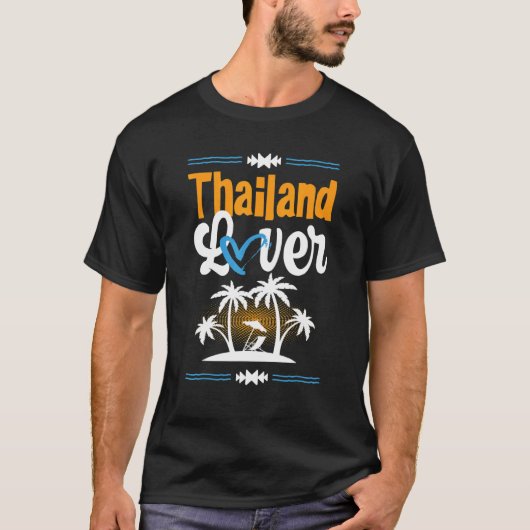 T-shirt Thaïlande Love Vacation Heart Summer Citation (Devant)