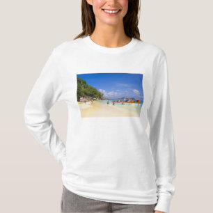 T-shirt Thaïlande, mer d'Andaman. Passagers à terre à
