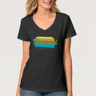 T-shirt THAÏLANDE PARADISE rétro coloré