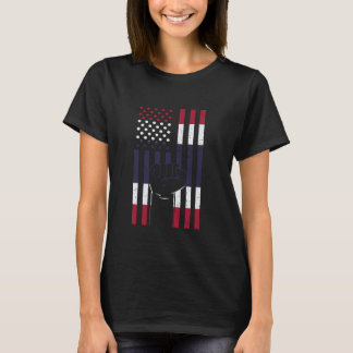 T-shirt Thaïlande USA Fierté thaïe Drapeau thaï Poing thaï