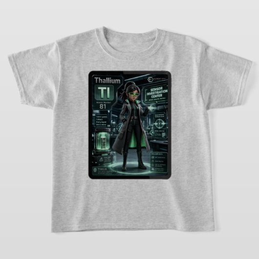 T-shirt Thallium (Tl) – Collection ATOMIVRA™ (Poser)