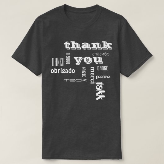 T-shirt thank you (Design devant)