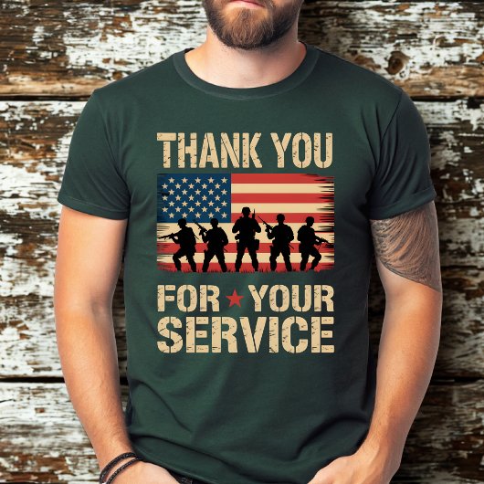 T-shirt THANK YOU FOR YOUR SERVICE Veterans Day Tribute