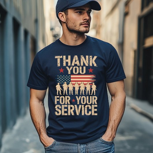 T-shirt THANK YOU FOR YOUR SERVICE Veterans Day Tribute