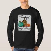 T-shirt Thankful Grateful Blessed Leopard Pumpkin Fall Tha (Devant)