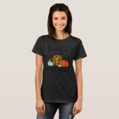 T-shirt Thankful Grateful Blessed Leopard Pumpkins Thanksg (Devant entier)