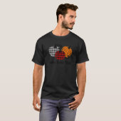T-shirt Thankful Grateful Blessed Plaid  Thanksgiving Men  (Devant entier)