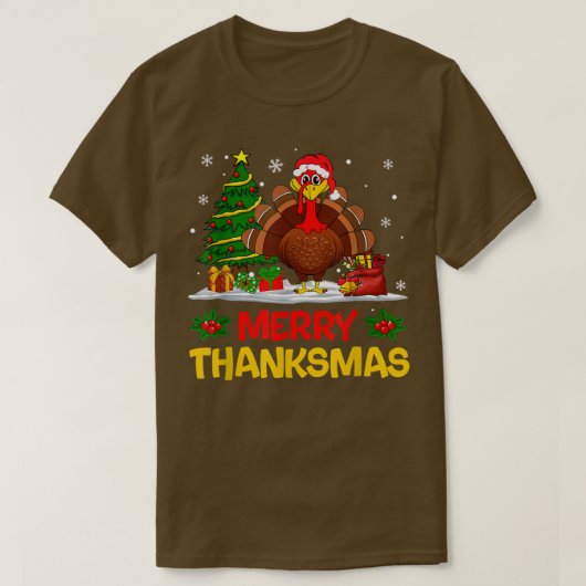 T-shirt Thanksgiving 2021 Turquie Père Noël Joyeux Thanksm (Design devant)
