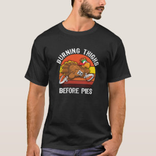 T-shirt Thanksgiving 5K Marathon Turquie Trot courir Burni