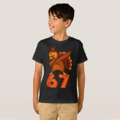 T-shirt Thanksgiving 67 Meme Six Seven Funny Turkey  (Devant entier)