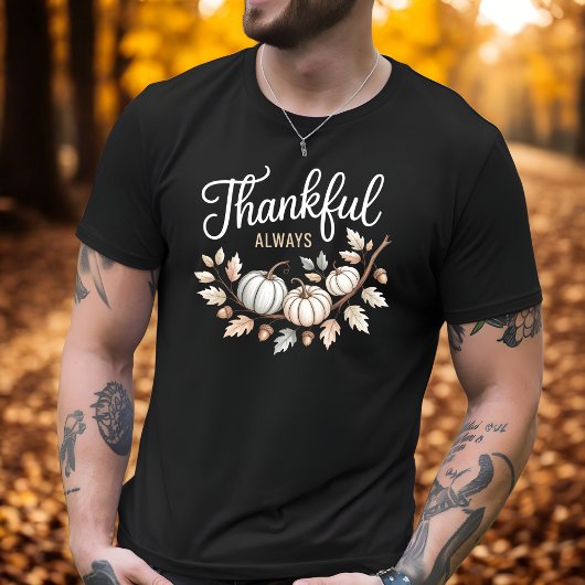 T-shirt Thanksgiving automne toujours élégant