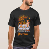 T-shirt Thanksgiving Avec Mes Gnomies Drôle Gnomes D'Autom (Devant)