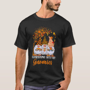 T-shirt Thanksgiving Avec Mes Gnomies Drôle Gnomes D'Autom