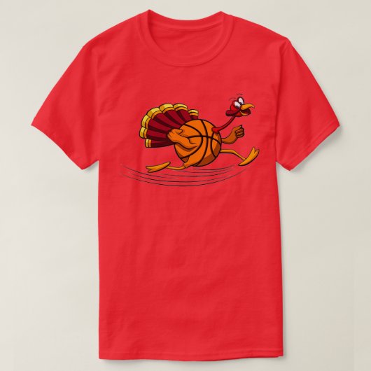 T-shirt Thanksgiving Basket-ball Turquie (Design devant)