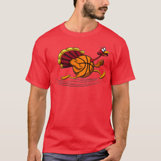 T-shirt Thanksgiving Basket-ball Turquie