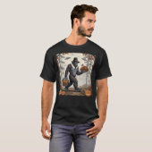 T-shirt Thanksgiving Bigfoot UFO Funny Sasquatch Turkey (Devant entier)
