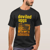 T-shirt Thanksgiving Christmas Deviled Eggs Nutritional Fa (Devant)
