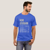 T-shirt Thanksgiving Christmas Ice Creative Nutrition Fact (Devant entier)
