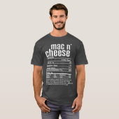 T-shirt Thanksgiving Christmas Mac N Cheese Nutritional (Devant entier)