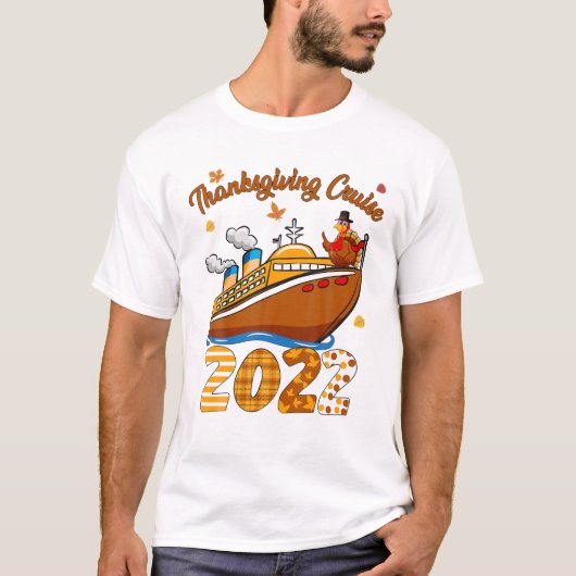 T-shirt Thanksgiving cruise 2022 (Devant)