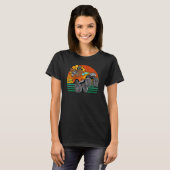 T-shirt Thanksgiving Dabbing Turkey Riding Monster Truck B (Devant entier)