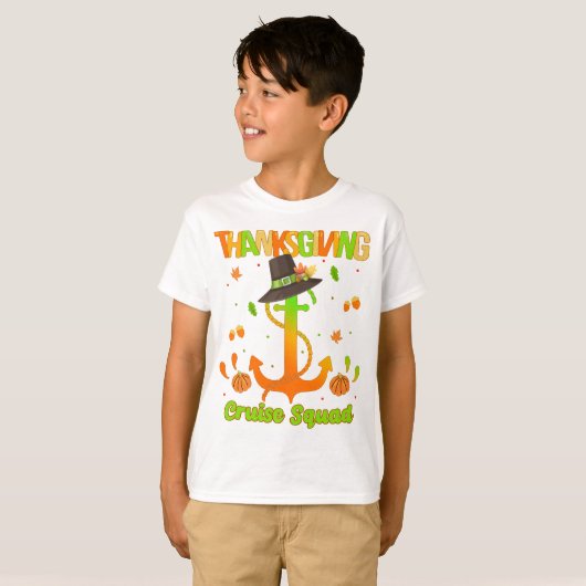 T-shirt Thanksgiving Day Cruise Squad Travel Vacation  T-S (Devant entier)