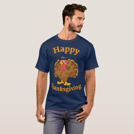 T-shirt thanksgiving day l thanksgiving l turkey day l hap (Devant entier)