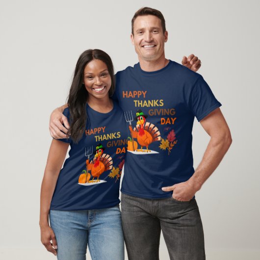 T-shirt thanksgiving day l thanksgiving l turkey day l hap (Unisexe)