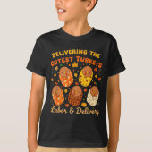 T-shirt Thanksgiving Delivering The Cutest Turkeys Labor & (Devant)