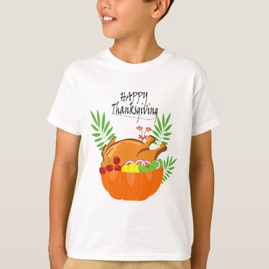 T-shirt Thanksgiving éléments de conception du thème (Devant)