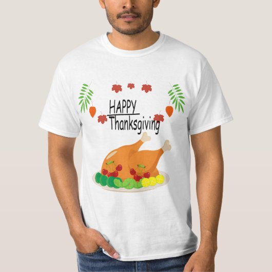 T-shirt Thanksgiving éléments de conception du thème (Devant)