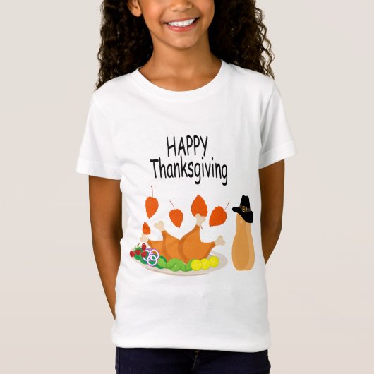 T-Shirt Thanksgiving éléments de conception du thème (Devant)