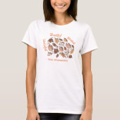 T-shirt Thanksgiving Fall Leçons Moderne Personnalisé Nom (Devant)