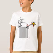 T-shirt Thanksgiving Fatigué Turquie en Cuisine Pot Humour (Devant)