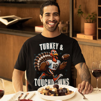 T-shirt Thanksgiving Football Turquie et Touchdowns Sports