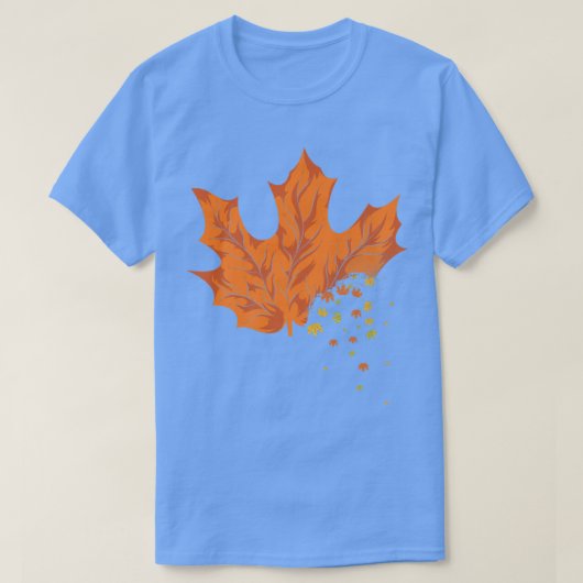 T-shirt Thanksgiving Forest Nature Leaf Autumn Leaves Bota (Design devant)