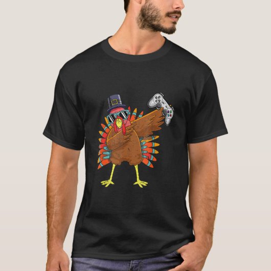 T-shirt Thanksgiving Game Controller Thanksgiving Boys Ga (Devant)